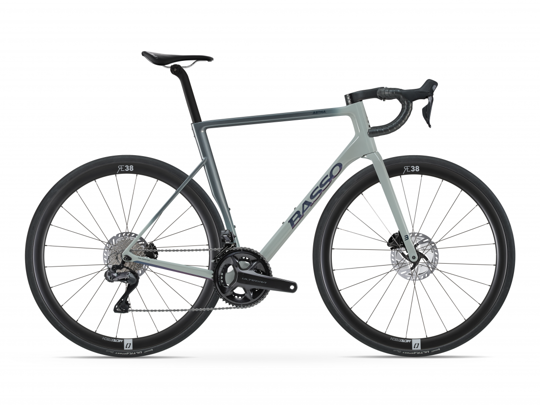 Astra disc, gray asphalt, Shimano Ultegra Di2, Microtech RE38, 2023